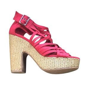 🦄 Pink Wedge/Heels, Size 8.5